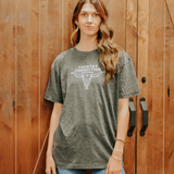 COUNTRY CONNECTION LONGHORN SHORT SLEEVE TEE - CCLONGHORNTEE