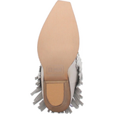 DINGO WOMEN'S GYPSY WHITE FRINGE WESTERN BOOTS - DI737