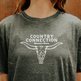 COUNTRY CONNECTION LONGHORN SHORT SLEEVE TEE - CCLONGHORNTEE