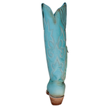 CORRAL WOMEN'S TALL BLUE EMBROIDERY WESTERN BOOT - A4435