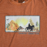COUNTRY CONNECTION WESTERN SCENE FULL LENGTH T-SHIRT - CCWESTERNSCENETEE