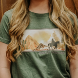 COUNTRY CONNECTION WESTERN SCENE FULL LENGTH T-SHIRT - CCWESTERNSCENETEE
