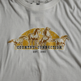 COUNTRY CONNECTION 4 HORSE T-SHIRT (CROP) - CC4HORSETEECR