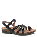 DANSKO ROSLYN SANDALS BLACKY WAXY BURNISHED CASUAL SHOE - 6029475300