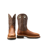 TECOVAS MEN'S LONGHAUL WATERPROOF ROPER COMPOSITE TOE WORK BOOT - M10083WLB LONGHAUL W