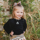 SHEA BABY INFANT/TODDLER GIRLS BLACK SOLID W/T FRINGE ONESIE - LSB01