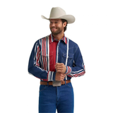 WRANGLER MEN'S VINTAGE-INSPIRED BRUSHPOPPER WESTERN SNAP WORKSHIRT - 112375916