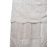 BLUE B WOMEN'S TIERED LACE FRINGE MAXI SKIRT - 37193S