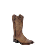 CORRAL MEN'S EMBROIDERY HONEY WIDE SQUARE TOE WESTERN BOOT - L6300