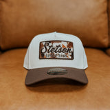 STETSON COWHIDE PATCH TRUCKER HAT - SCSCAF000452
