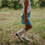ARIAT GIRLS PALMER R TOE WESTERN BOOT - 10074195