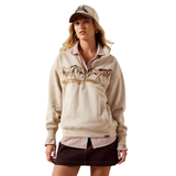 ARIAT WOMEN'S RUNNING WILD 1/2 ZIP SWEATSHIRT - 10079255