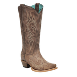 CORRAL WOMEN'S BROWN FLAMES EMBROIDERED WESTERN BOOT - Z5557