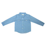 SHEA BABY TODDLER BOYS LIGHT DENIM LS PEARL SNAP SHIRT - BOY05