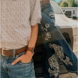 SEXY COUTURE WOMEN'S EMBROIDERED BOOTCUT JEANS - W257PB