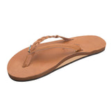 RAINBOWS WOMEN'S FLIRTY BRAIDY SINGLE LAYER 1/2" NARROW STRAP WITH BRAID SANDAL - 301ALTSB-LADIES