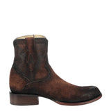 CORALL MEN'S BROWN GOAT ROUND TOE BOOTIE WESTERN BOOT - W4960