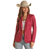 PANHANDLE WOMEN'S IRIDESCENT PINK BLAZER - BW92T02056