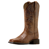 ARIAT WOMEN’S ROUND UP REMUDA WIDE SQUARE TOE WESTERN BOOT - 10074322