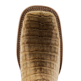 R.WATSON MEN'S CAIMAN BELLY WIDE SQUARE TOE BOOT-RW2504-2