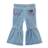 WRANGLER GIRLS INFANT/TODDLER RUFFLE LEG FLARE JEAN - 112379568