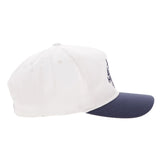 HOOEY "DECOY" HAT WHITE WITH NAVY BLUE LOGO - 6030T