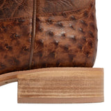 R. WATSON MEN'S BRASS OSTRICH WESTERN BOOT - RW4528-1