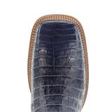 R. WATSON MEN’S CAIMAN BELLY WIDE SQUARE 13” WESTERN BOOT - RW2502-2