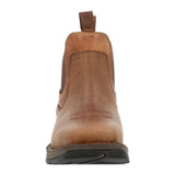 DURANGO MEN'S BROWN PULL-ON RED DIRT REBEL SQUARE TOE WESTERN BOOT - DDB0460