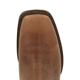 DURANGO MEN'S BROWN PULL-ON RED DIRT REBEL SQUARE TOE WESTERN BOOT - DDB0460