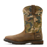 ARIAT MEN’S GROUNDBREAKER GRAPHIC WATERPROOF CAMO WORK BOOT - 10074211