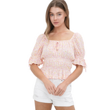 BLUE B WOMEN'S RAYON DITSY FLORAL BLOUSE - 31700T