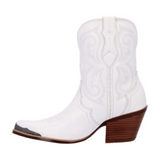 DURANGO WOMEN'S PEARL WHITE CRUSH WESTERN BOOTS - DRD0465