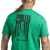 ARIAT MEN'S REBAR COTTON STRONG AMERICAN OUTDOORS T-SHIRT - 10039145
