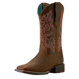 ARIAT WOMEN'S ROUND UP STRETCH FIT WESTERN BOOT-10064078