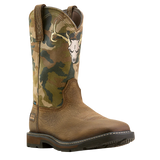ARIAT MEN’S GROUNDBREAKER GRAPHIC WATERPROOF CAMO WORK BOOT - 10074211