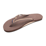 RAINBOWS WOMEN'S FLIRTY BRAIDY SINGLE LAYER 1/2" NARROW STRAP WITH BRAID SANDAL - 301ALTSB-LADIES