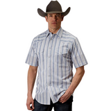 ROPER MEN'S SHORT SLEEVE CLASSIC SNAP SHIRT - 0100200440366