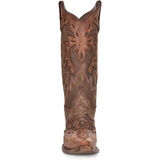 CIRCLE G BY CORRAL WOMEN'S CHOCOLATE COGNAC WINGTIP WESTERN BOOTS - L6031