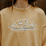 COUNTRY CONNECTION 4 HORSE SWEATSHIRT - CC4HORSESW