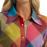 WRANGLER X LAINEY WILSON HARLEQUIN WESTERN SNAP SHIRT-112371988
