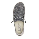 HEY DUDES WOMEN’S DARK GREY WENDY SOX CASUAL SHOE - 121923008