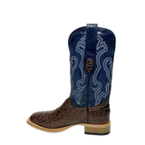 COWTOWN MEN’S SEA TURTLE PRINT LEATHER WESTERN BOOT - Q6044