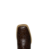 COWTOWN MEN’S SEA TURTLE PRINT LEATHER WESTERN BOOT - Q6044