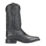 JUSTIN MEN’S REPOSADO 12” BLACK LIZARD SQUARE TOE WESTERN BOOT - GR5331