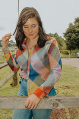 WRANGLER X LAINEY WILSON HARLEQUIN WESTERN SNAP SHIRT-112371988