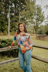 WRANGLER X LAINEY WILSON HARLEQUIN WESTERN SNAP SHIRT-112371988