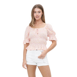 BLUE B WOMEN'S RAYON DITSY FLORAL BLOUSE - 31700T