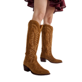TECOVAS WOMEN'S ABBY SIENNA SUEDE WESTERN BOOT-W20029SIE
