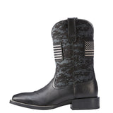 ARIAT MEN'S SPORT PATRIOT BLACK BOOTS - 10023361
